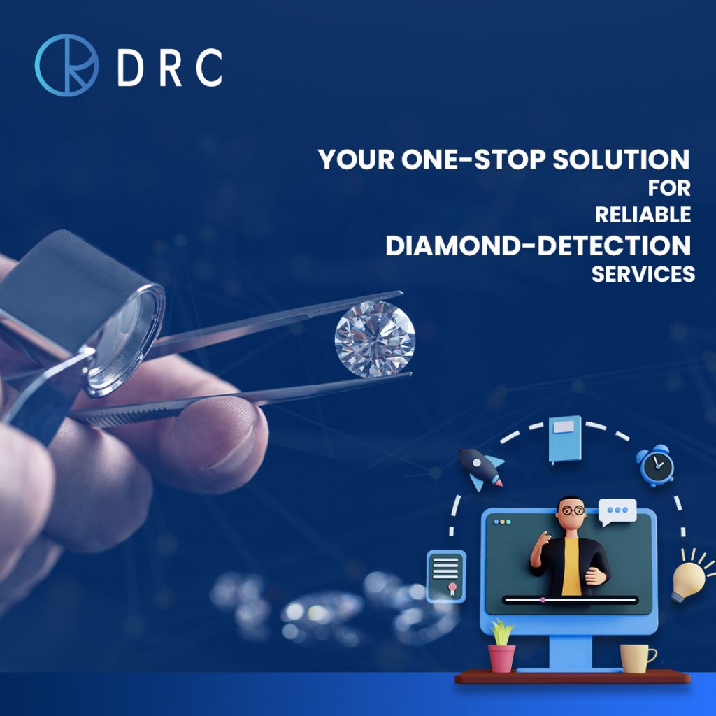 synthetic diamond detection device